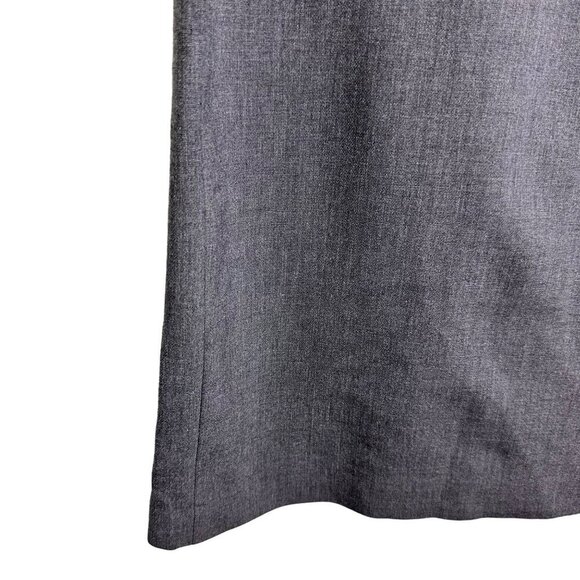 Zara Woman Gray Tweed Pencil Tube Nautical Button Midi Dress Medium‎ - Picture 9 of 15